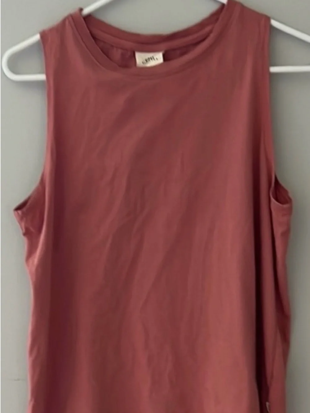 Easy Standard sleeveless Crewneck Tee Set of 3 in Cream, Rose Pink & Light Gray - Picture 2 of 4